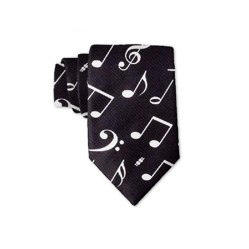 classic silk wedding necktie colors for men-Music Notes - Kids' Neckties