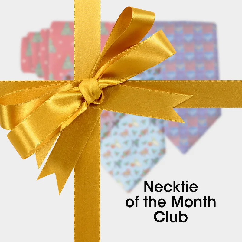 vibrant silk necktie designs for corporate wear-Necktie of the Month Club (3 months)