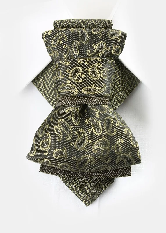 luxury silk necktie ideas for office wear-HOPPER TIE "SAFARI"