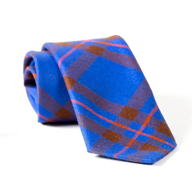 premium silk necktie designs for wedding celebrations-100% Wool Tartan Neck Tie - Elliot Ancient