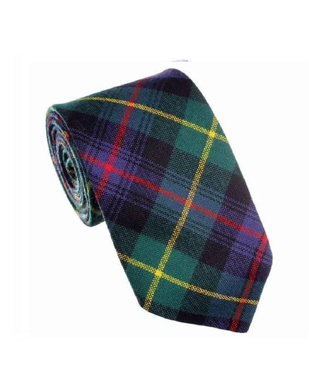 affordable silk necktie sets for corporate events-100% Wool Tartan Neck Tie - Farquharson Modern