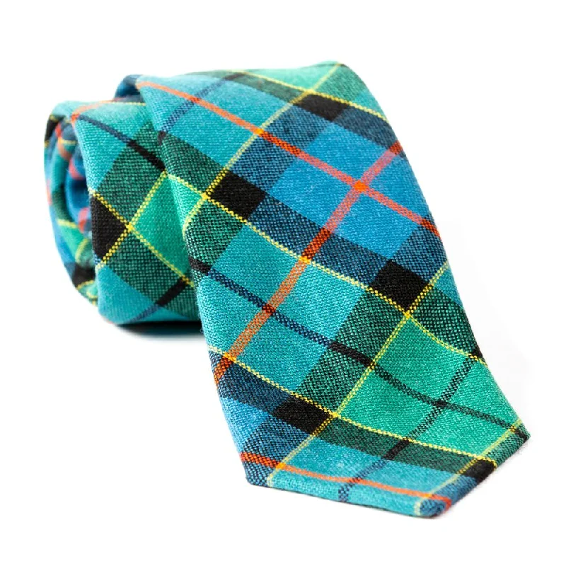 stylish silk necktie sets for corporate wear-100% Wool Tartan Neck Tie - Forsyth Ancient