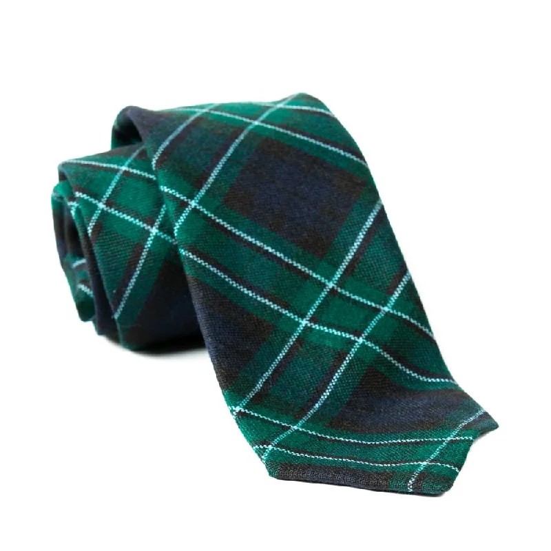 luxurious silk necktie options for weddings-100% Wool Tartan Neck Tie - MacCallum Modern