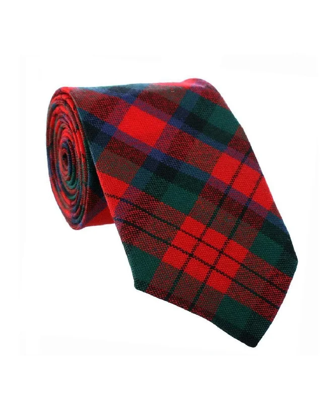 elegant silk necktie designs for office wear-100% Wool Tartan Neck Tie - MacDuff Modern