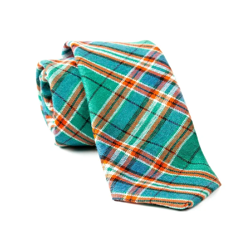 premium silk necktie ideas for wedding events-100% Wool Tartan Neck Tie - MacFarlane Hunting Ancient