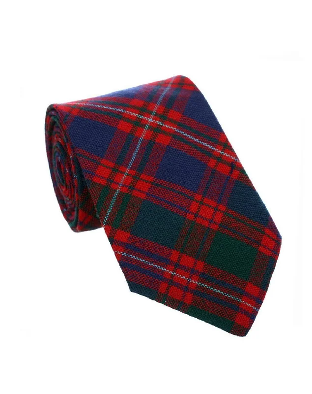 trendy silk wedding bow ties for men-100% Wool Tartan Neck Tie - MacIntyre Modern