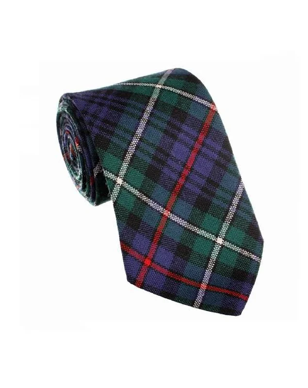 stylish silk necktie designs for office wear-100% Wool Tartan Neck Tie - Mackenzie Modern