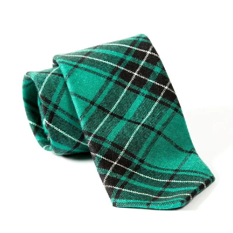 premium silk necktie designs for business meetings-100% Wool Tartan Neck Tie - MacLean Hunting Ancient