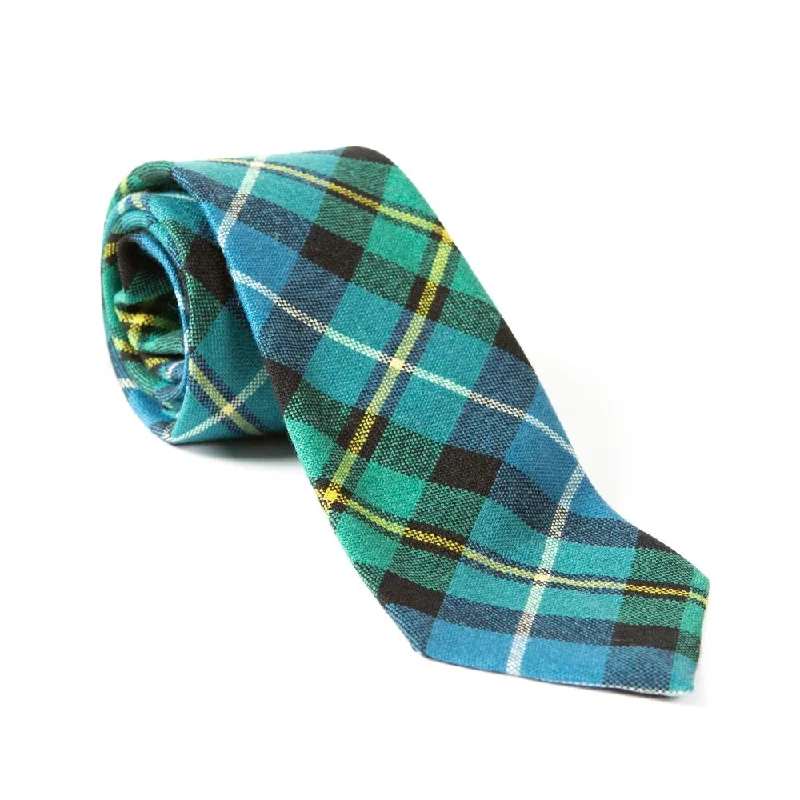 high-end silk necktie combinations for office wear-100% Wool Tartan Neck Tie - MacNeil of Barra Ancient