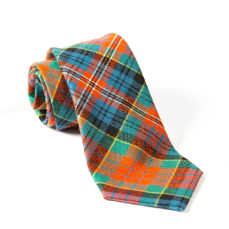 affordable silk necktie combinations for business events-100% Wool Tartan Neck Tie - MacPherson Ancient