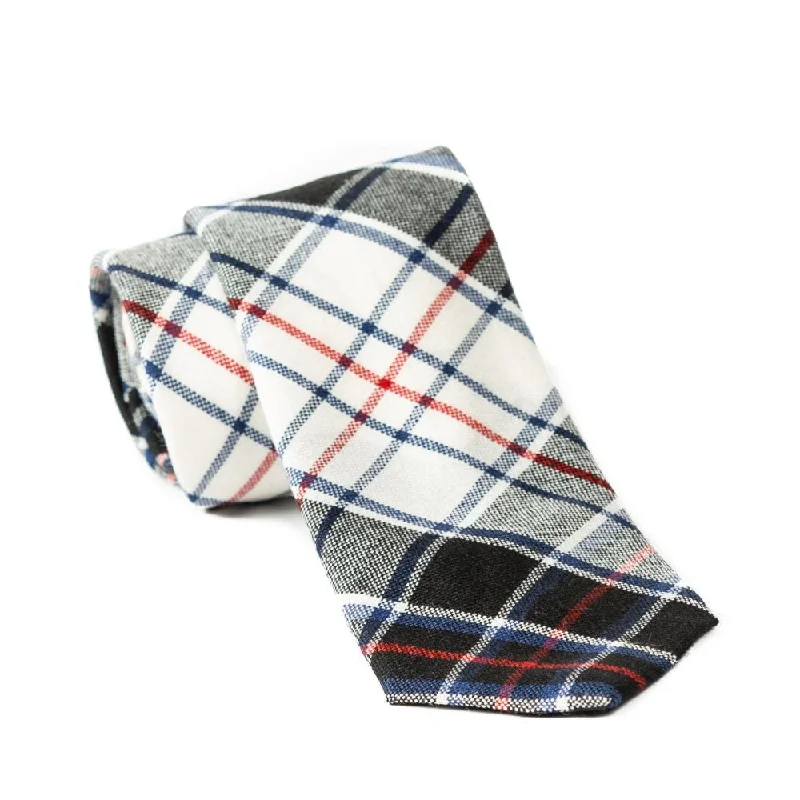 elegant silk necktie sets for business events-100% Wool Tartan Neck Tie - MacRae Dress Modern