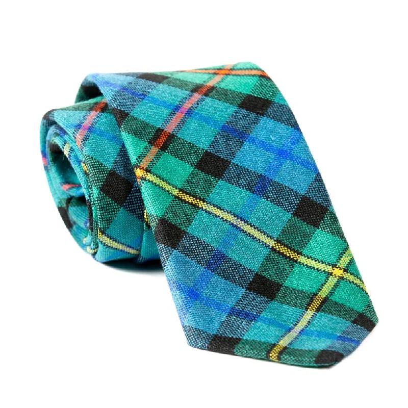 affordable silk necktie options for office wear-100% Wool Tartan Neck Tie - Smith Ancient