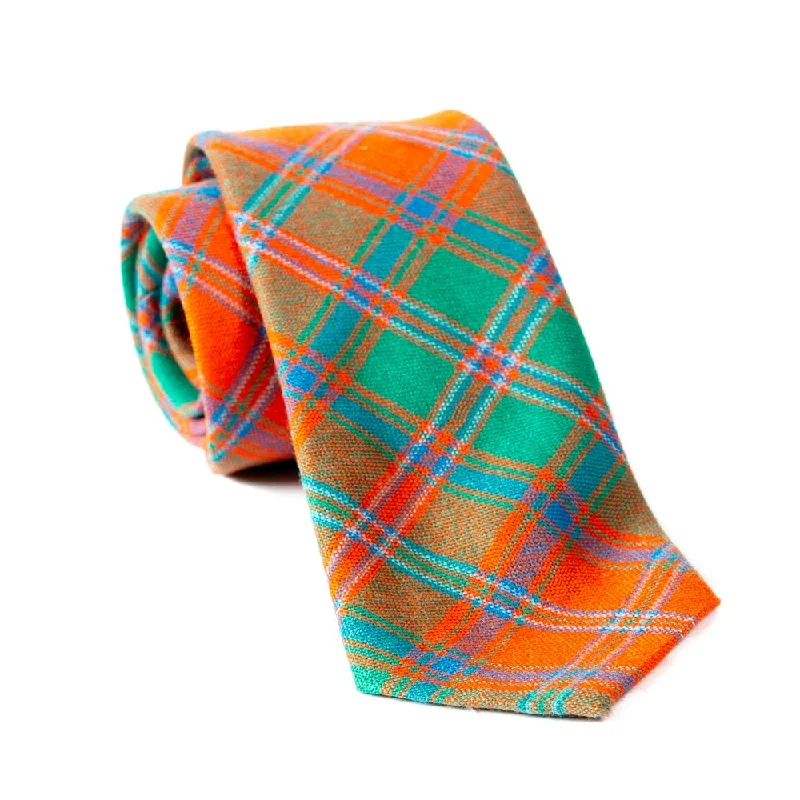 classic silk necktie sets for business meetings-100% Wool Tartan Neck Tie - Stewart of Appin Ancient