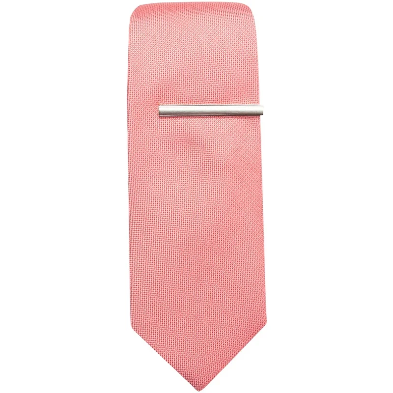 trendy silk necktie colors for office meetings-Alfani Mens Classic Self-tied Necktie, Pink, One Size - One Size