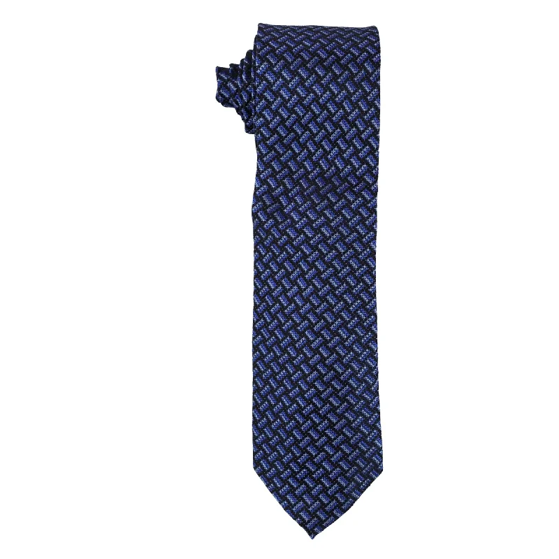 premium silk necktie designs for business meetings-Alfani Mens Geo Self-Tied Necktie - One Size