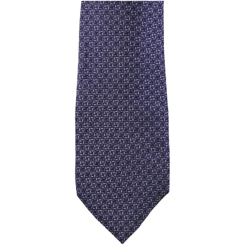 elegant silk necktie designs for office wear-Alfani Mens Natte Self-Tied Necktie - One Size