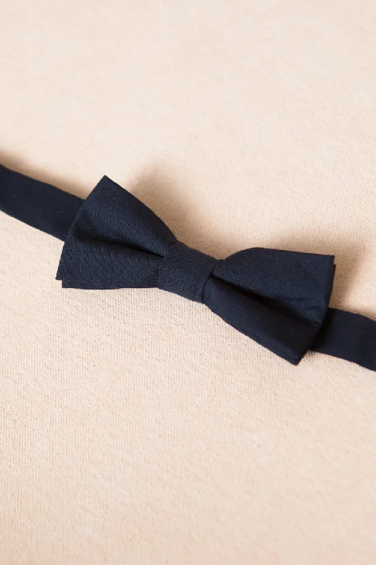 best silk necktie combinations for weddings-Baby Boys Henry Bow Tie in Navy