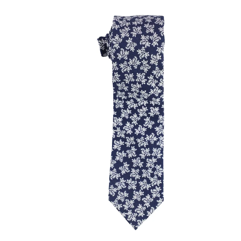 unique silk necktie combinations for business events-Bar Iii Mens Floral Self-Tied Necktie - One Size