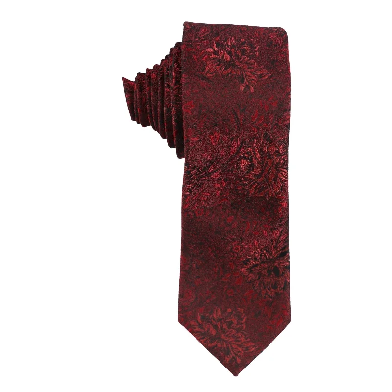 premium silk necktie colors for wedding celebrations-Bar Iii Mens Havana Floral Self-Tied Necktie - One Size