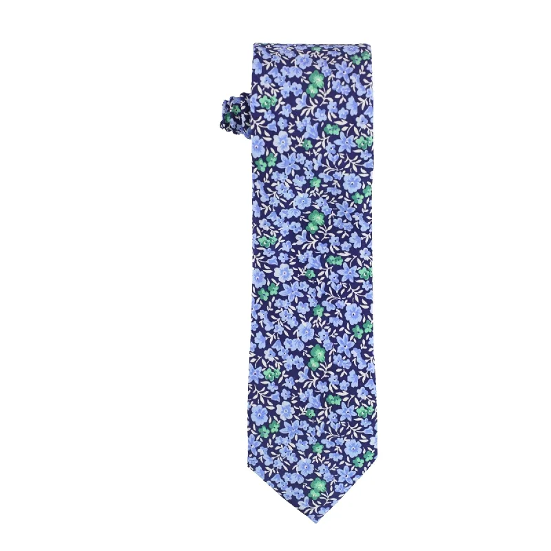 high-quality silk wedding necktie designs-Bar Iii Mens Horan Floral Self-Tied Necktie - One Size