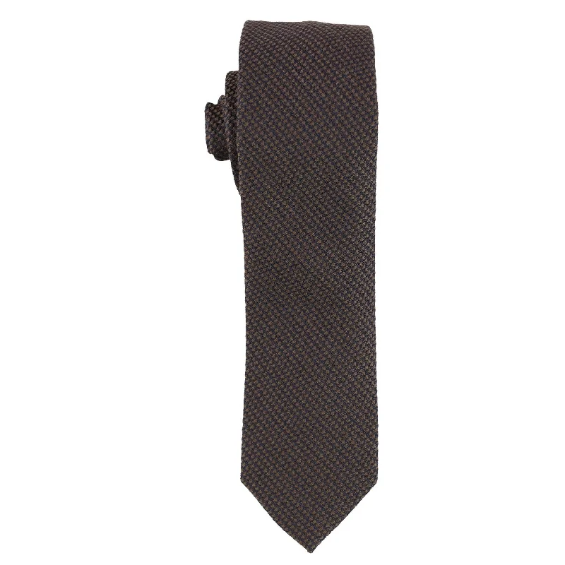 premium silk necktie designs for corporate wear-bar III Mens Slim Self-tied Necktie, Brown, One Size - One Size