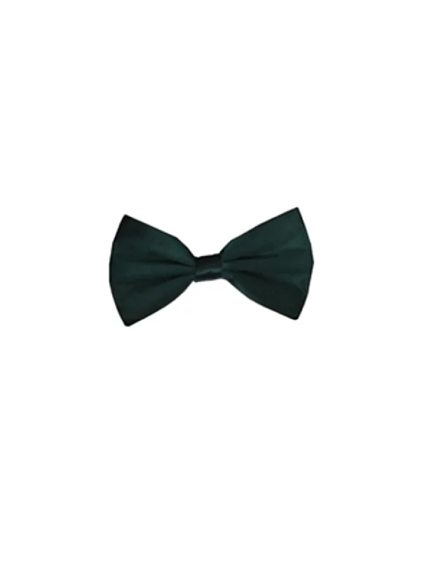 stylish silk necktie colors for formal events-Dark Green Bow Tie