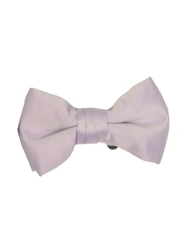 elegant silk wedding necktie ideas-Lilac Pre-Tied Bow Tie