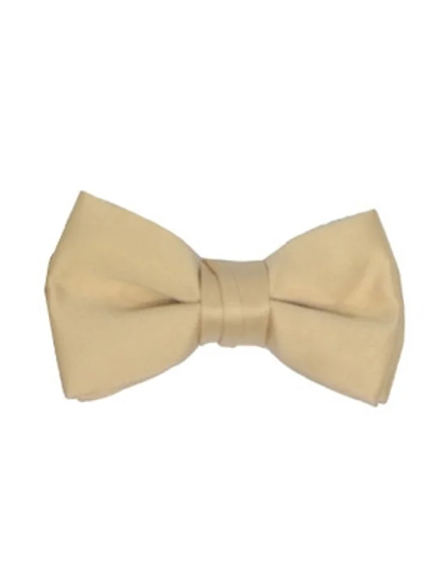 trendy silk wedding tie sets for men-Stone Pre-Tied Bow Tie