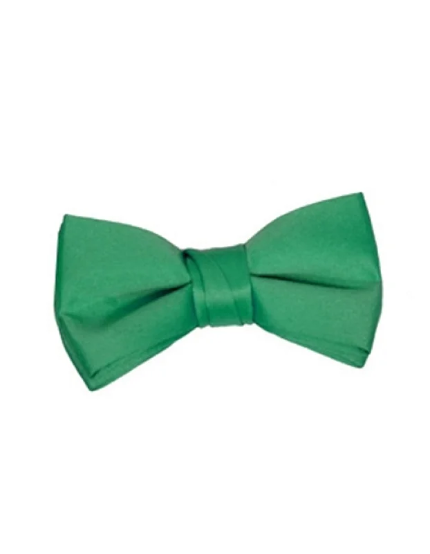 affordable silk necktie ideas for wedding celebrations-Apple Green Bow Tie