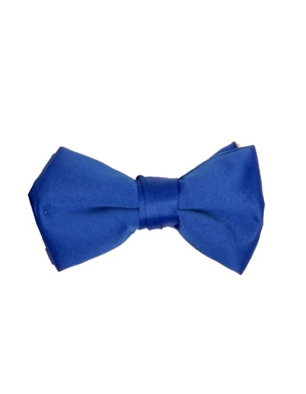 vibrant silk necktie sets for wedding celebrations-Royal Blue Bow Tie