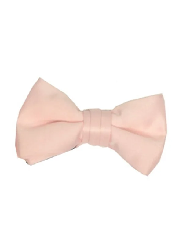 slim silk necktie colors for office wear-Light Peach Bow Tie