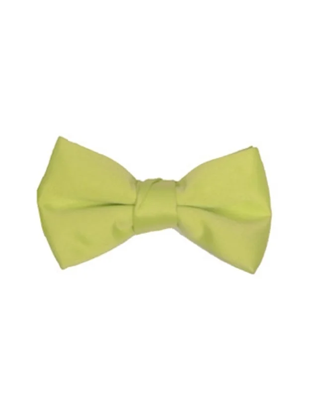 trendy silk necktie patterns for office meetings-Light Green Bow Tie