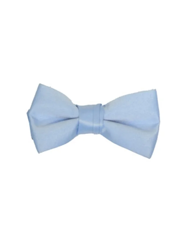 slim silk necktie designs for business wear-Sky Blue Bow Tie