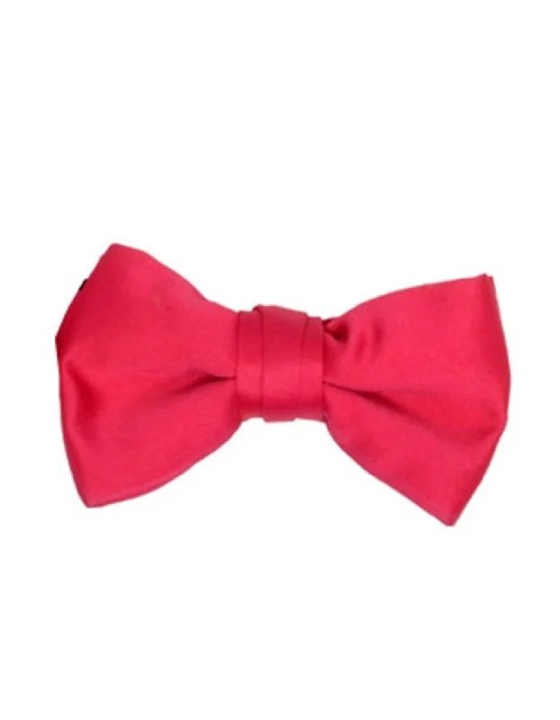 luxurious silk wedding necktie sets-Fuchsia Bow Tie