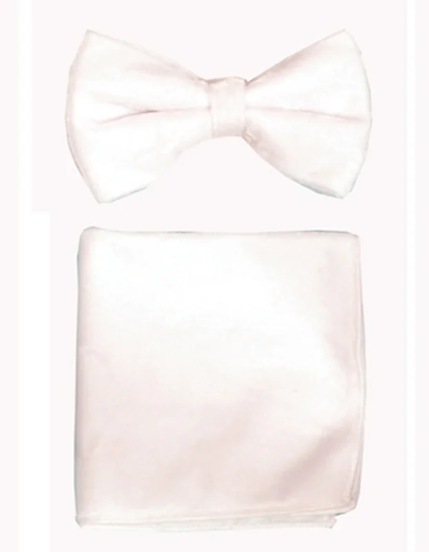 stylish silk wedding necktie options for men-White Velvet Bow Tie Set