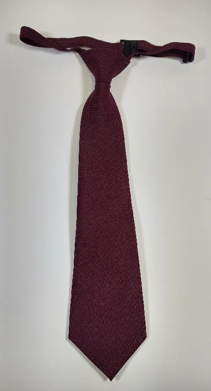 trendy silk bow ties for business events-Maroon Pre-Tied Ties - Boys