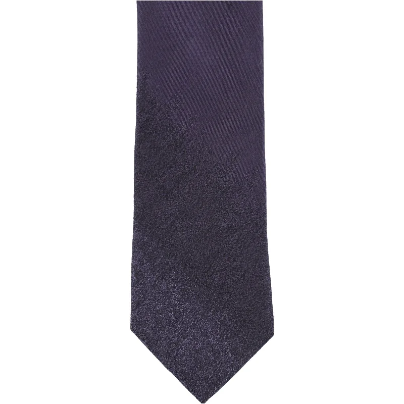 slim silk wedding necktie designs for men-Calvin Klein Mens Slat Dipped Self-tied Necktie, Purple, One Size - One Size