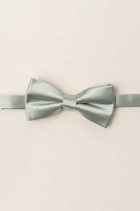 affordable silk wedding tie options for men-Baby Boys Henry Bow Tie in Sage