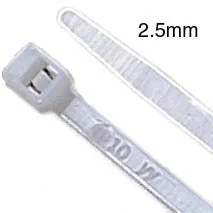 affordable silk necktie sets for business wear-JG-100X2.5 - CABLE TIE NAT 4IN 18LB WIDTH:2.5MM (100 pcs/pkg)