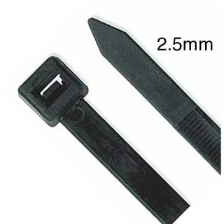 designer silk necktie options for office wear-E4180C - CABLE TIE BLK 4IN 18LB WIDTH 2.5MM (100 pcs/pkg)