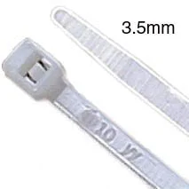 best silk necktie options for business wear-E5409C - CABLE TIE NAT 5IN 40LB WIDTH 3.5MM (100 pcs/pkg)