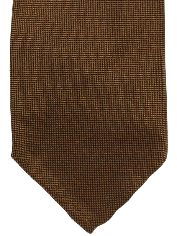 designer silk necktie options for weddings-Luigi Borrelli Necktie - Unlined Brown Design SALE