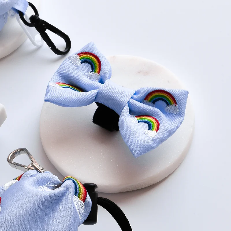 stylish silk necktie ideas for wedding events-Luxe Over The Rainbow Bow Tie