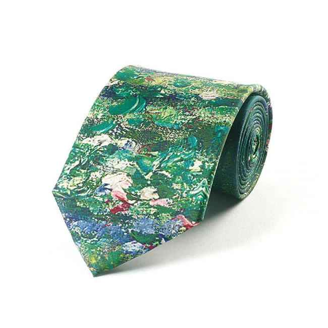 best silk necktie combinations for weddings-Monet Pond Silk Tie