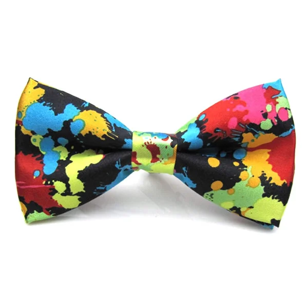 designer silk wedding bow ties for men-Classy Men Multicolor Pre-Tied Bow Tie