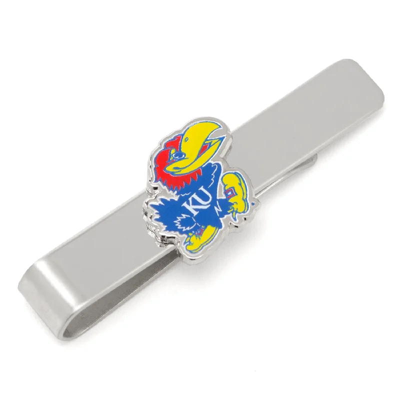 luxury silk necktie combinations for business wear-University of Kansas Jayhawks Tie Bar