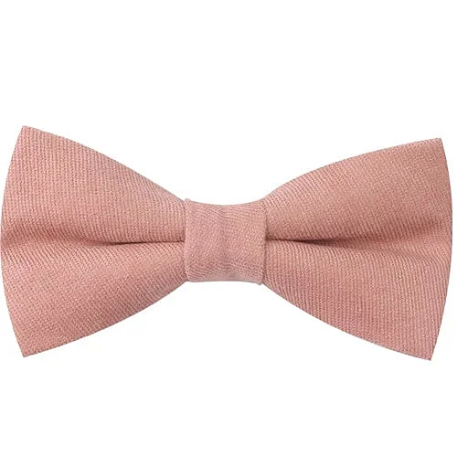 premium silk necktie styles for corporate meetings-Classy Men Pink Cotton Pre-Tied Bow Tie