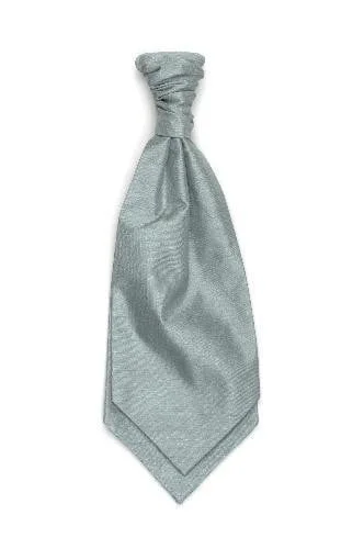 trendy silk necktie sets for office events-Polyester Shantung Ruche Tie - Sage Green