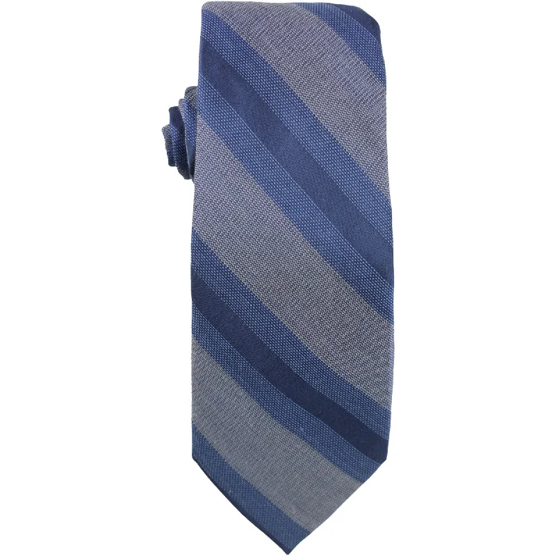 stylish silk necktie designs for office meetings-Ryan Seacrest Mens Perry Stripe Self-Tied Necktie - One Size