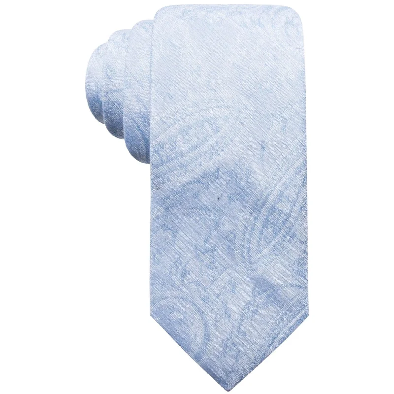 luxury silk wedding necktie colors-Ryan Seacrest Mens Savine Self-tied Necktie, Blue, One Size - One Size